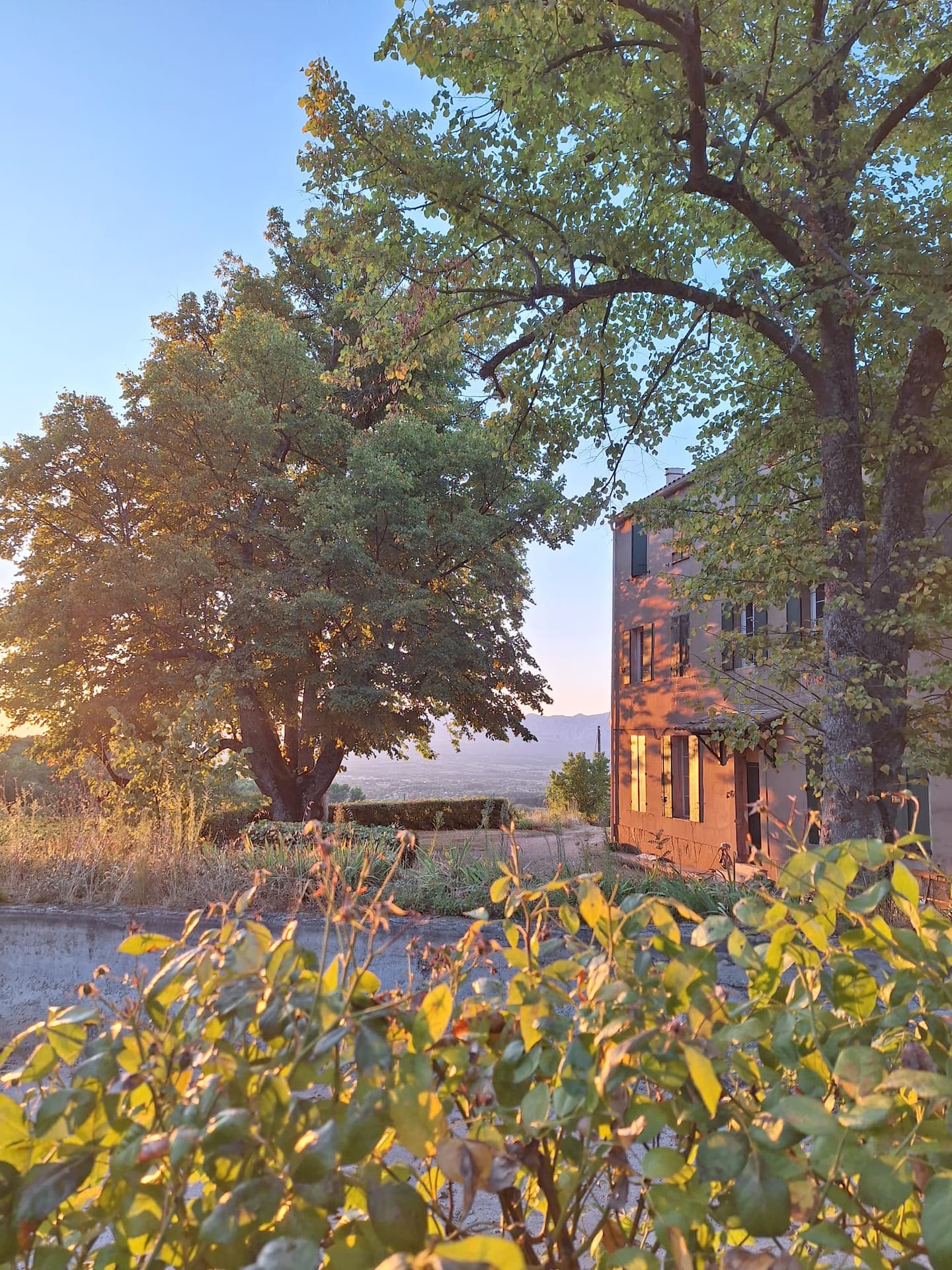 The bastide in the evening light